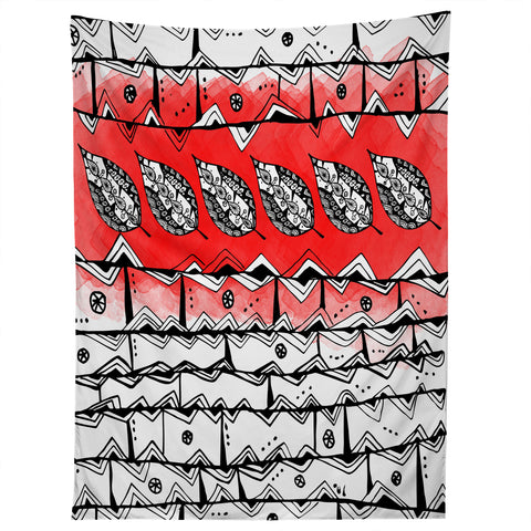 Julia Da Rocha Azteca Red Tapestry