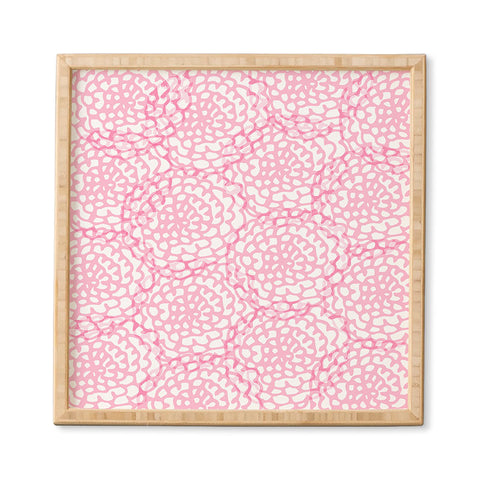 Julia Da Rocha Bed Of Pink Roses Framed Wall Art