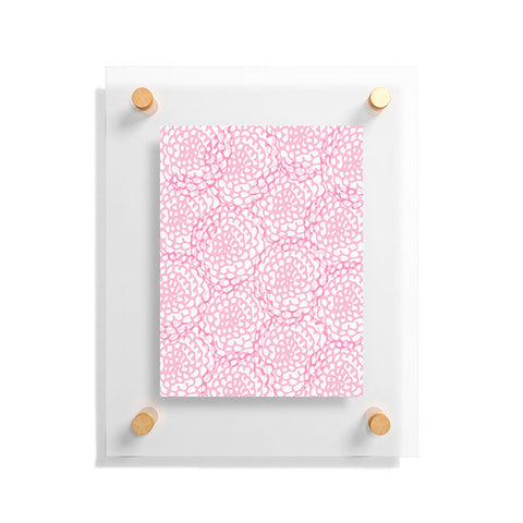 Julia Da Rocha Bed Of Pink Roses Floating Acrylic Print