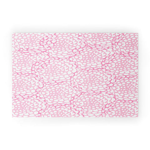 Julia Da Rocha Bed Of Pink Roses Welcome Mat