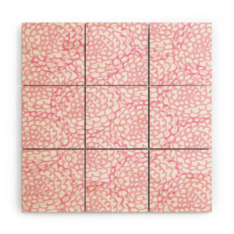 Julia Da Rocha Bed Of Pink Roses Wood Wall Mural