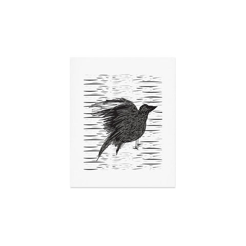 Julia Da Rocha Black Bird Art Print