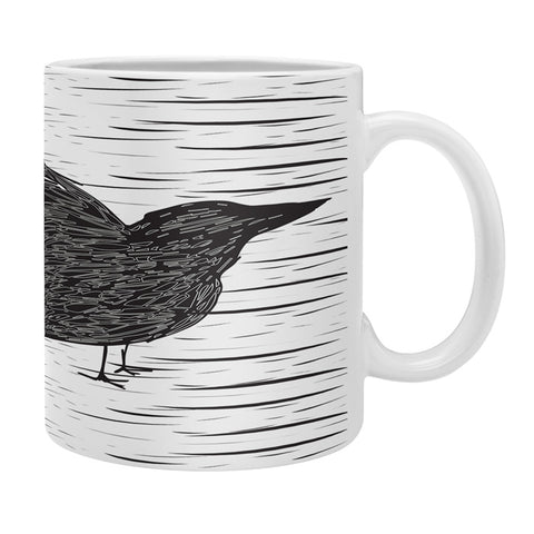Julia Da Rocha Black Bird Coffee Mug