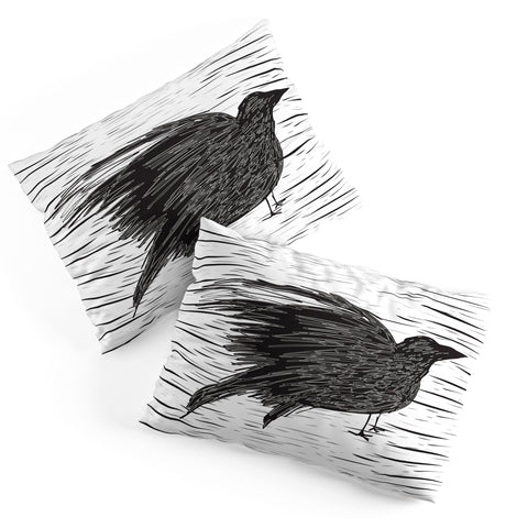 Julia Da Rocha Black Bird Pillow Shams