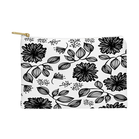 Julia Da Rocha Blk Flores Pouch