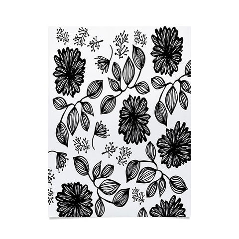 Julia Da Rocha Blk Flores Poster