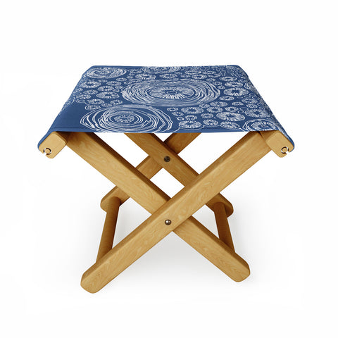 Julia Da Rocha Bluflower Folding Stool