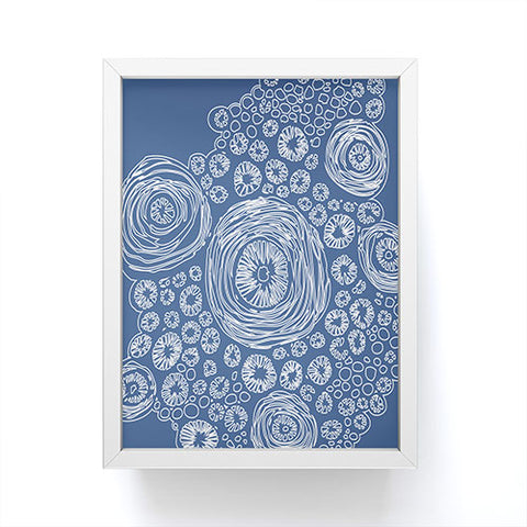 Julia Da Rocha Bluflower Framed Mini Art Print