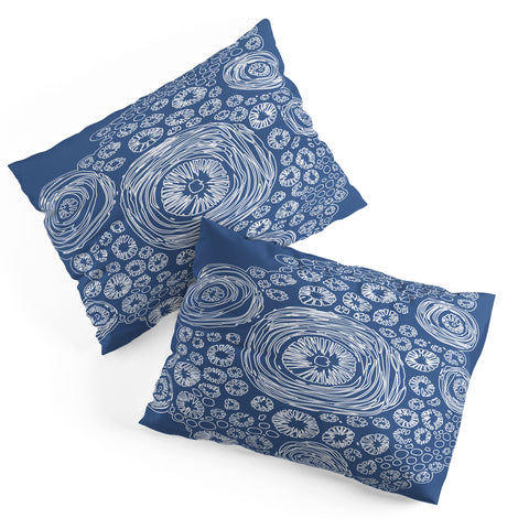 Julia Da Rocha Bluflower Pillow Shams