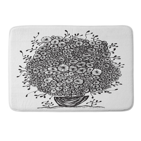 Julia Da Rocha Bouquet Of Flowers 1 Memory Foam Bath Mat