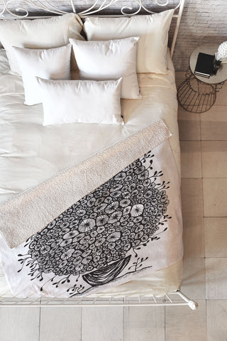 Julia Da Rocha Bouquet Of Flowers 1 Fleece Throw Blanket