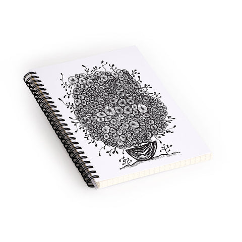 Julia Da Rocha Bouquet Of Flowers 1 Spiral Notebook