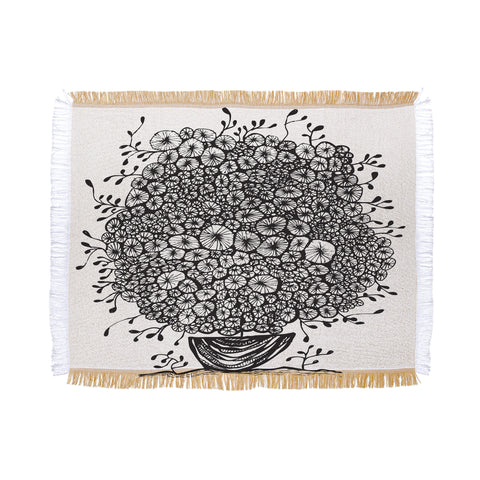 Julia Da Rocha Bouquet Of Flowers 1 Throw Blanket