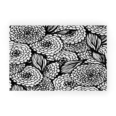 Julia Da Rocha Bouquet Of Flowers Love Welcome Mat