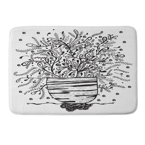 Julia Da Rocha Bouquet Of Flowers Spring Memory Foam Bath Mat