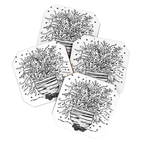 Julia Da Rocha Bouquet Of Flowers Spring Coaster Set