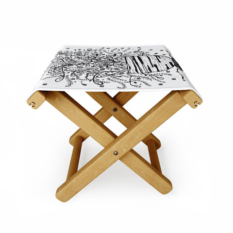 Julia Da Rocha Bouquet Of Flowers Spring Folding Stool