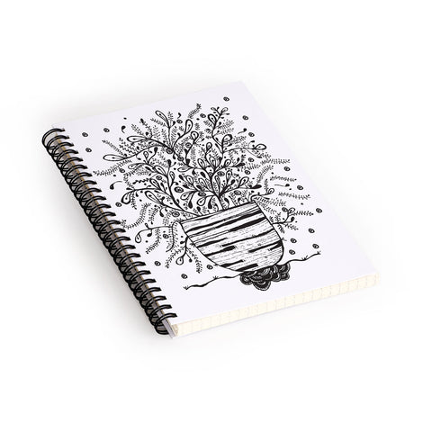 Julia Da Rocha Bouquet Of Flowers Spring Spiral Notebook