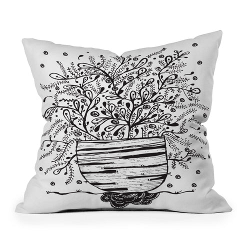 Julia Da Rocha Bouquet Of Flowers Spring Throw Pillow