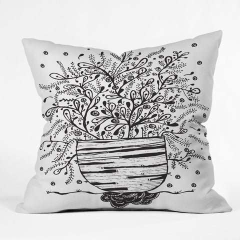 Julia Da Rocha Bouquet Of Flowers Spring Outdoor Throw Pillow