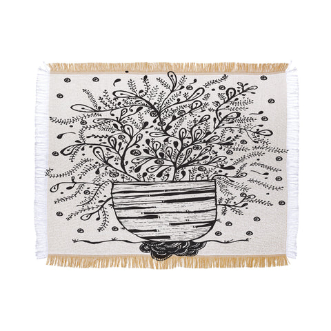 Julia Da Rocha Bouquet Of Flowers Spring Throw Blanket