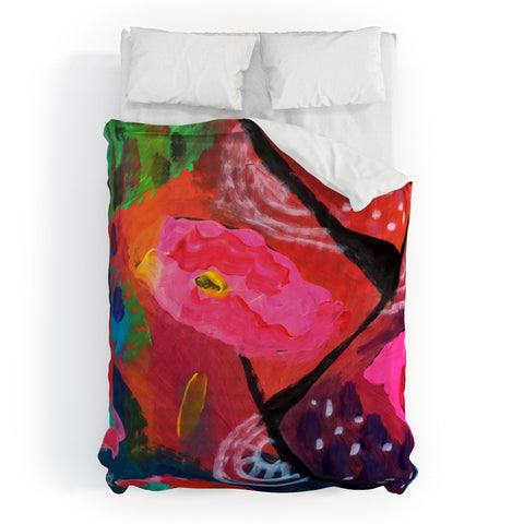 Julia Da Rocha Bright Bloom Duvet Cover