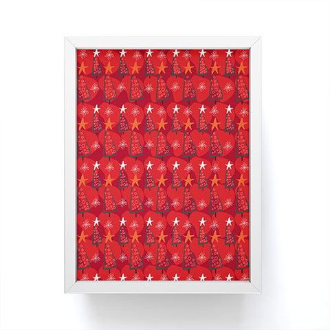 Julia Da Rocha ChristmasTrees Framed Mini Art Print