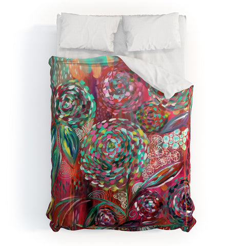 Julia Da Rocha Crazy Bloom Duvet Cover