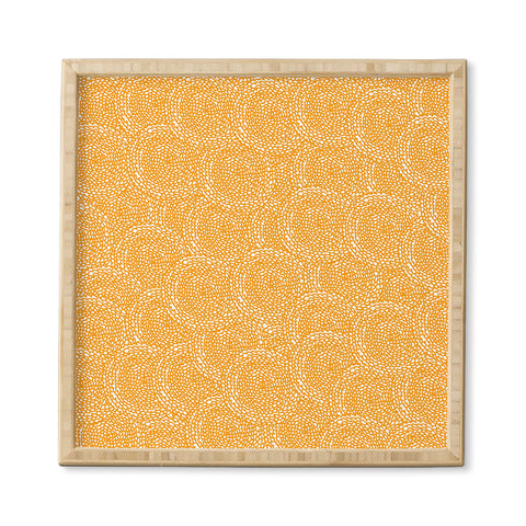 Julia Da Rocha Dahlias Yellow Framed Wall Art