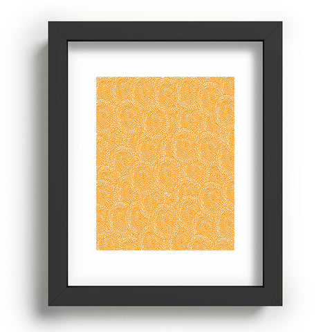 Julia Da Rocha Dahlias Yellow Recessed Framing Rectangle