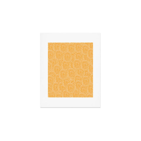 Julia Da Rocha Dahlias Yellow Art Print