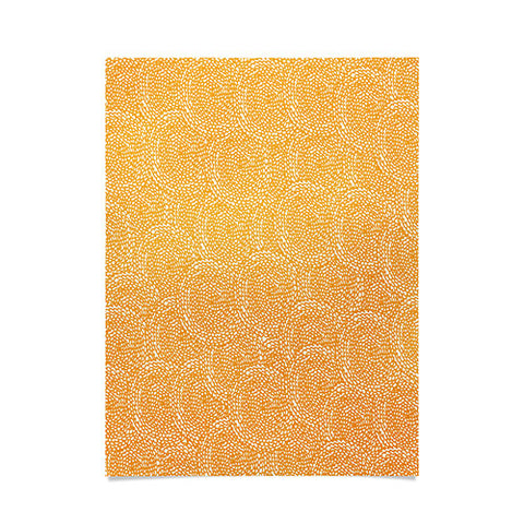 Julia Da Rocha Dahlias Yellow Poster