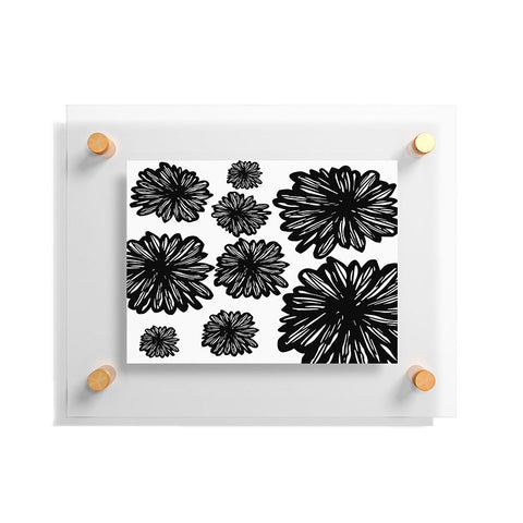 Julia Da Rocha Flores Negra Floating Acrylic Print