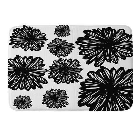 Julia Da Rocha Flores Negra Memory Foam Bath Mat