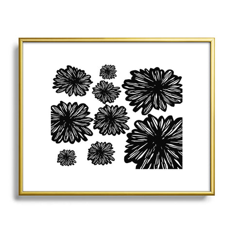 Julia Da Rocha Flores Negra Metal Framed Art Print