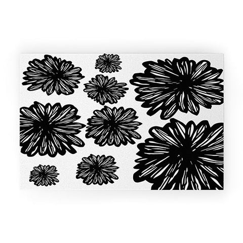 Julia Da Rocha Flores Negra Welcome Mat