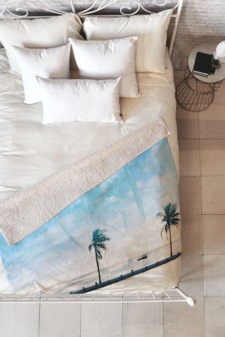 Julia Da Rocha Florida Fleece Throw Blanket