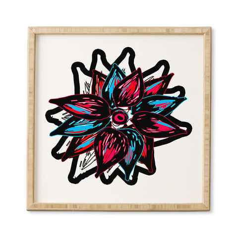 Julia Da Rocha Flowerstract Framed Wall Art