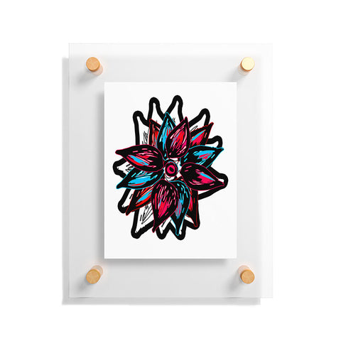 Julia Da Rocha Flowerstract Floating Acrylic Print