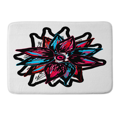 Julia Da Rocha Flowerstract Memory Foam Bath Mat