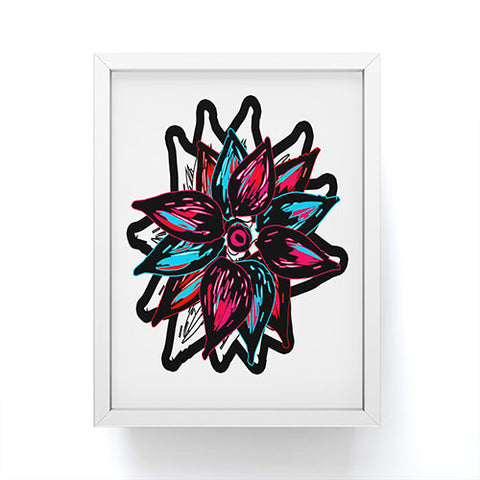 Julia Da Rocha Flowerstract Framed Mini Art Print