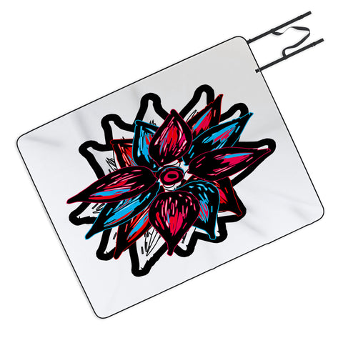 Julia Da Rocha Flowerstract Picnic Blanket