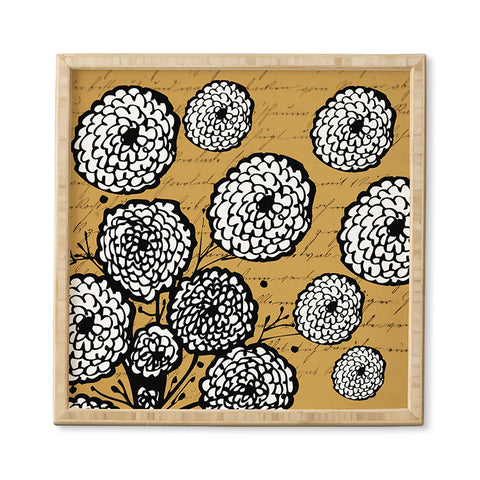 Julia Da Rocha Flowery Letter Framed Wall Art