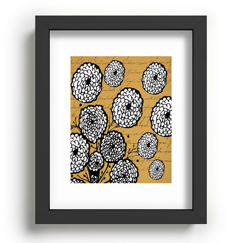 Julia Da Rocha Flowery Letter Recessed Framing Rectangle