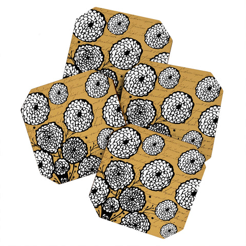 Julia Da Rocha Flowery Letter Coaster Set