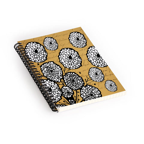 Julia Da Rocha Flowery Letter Spiral Notebook