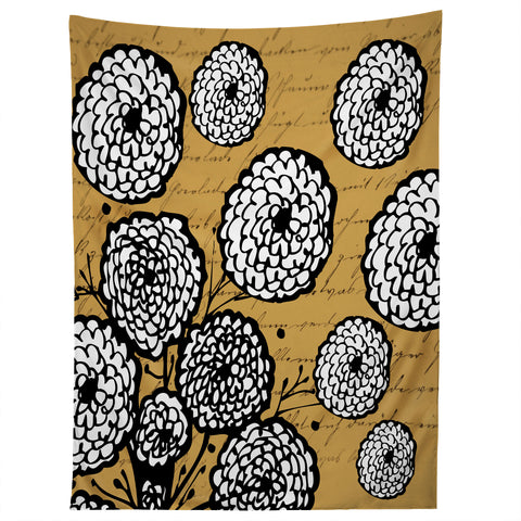 Julia Da Rocha Flowery Letter Tapestry