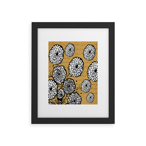 Julia Da Rocha Flowery Letter Framed Art Print