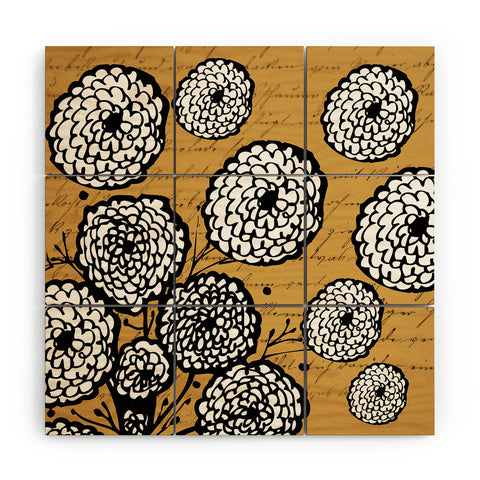 Julia Da Rocha Flowery Letter Wood Wall Mural