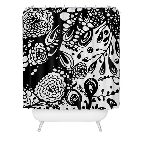 Julia Da Rocha Hidden Rose Shower Curtain